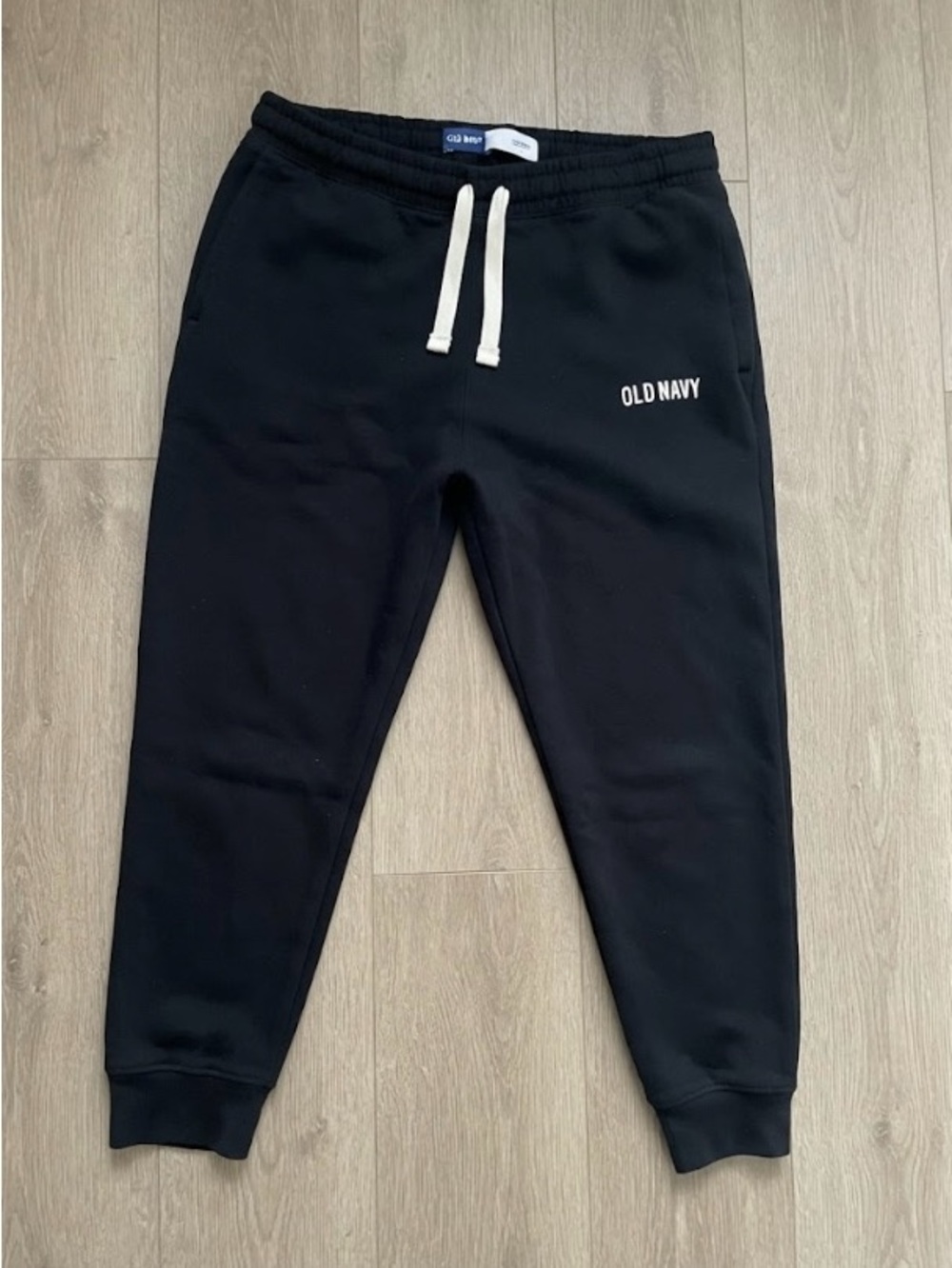 Large Men Old Navy Black Cozy Jogger Pants